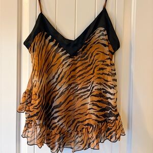 Wild Stripes Camisole with Black Trim